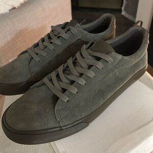 Express Men's Forest Green Suede Sneakers